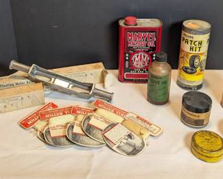 Vintage Automotive Garage Items 