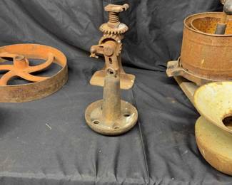 Vintage Industrial Salvage, Steampunk, Metal Belt pulley More