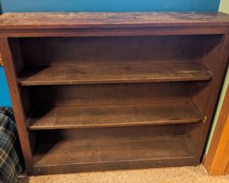 Wood Bookshelf with 3 Shelves