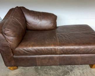 Pleather Chase Lounger