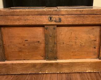 Vintage Wood Chest Coffee Table