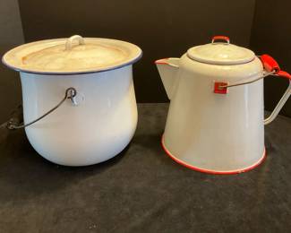 Enamel Coffee Pot Chamber Pot