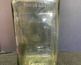 Vintage Clear Glass Wet Battery Jar