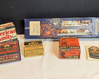 Vtg Household Items, Boxes, Etc 