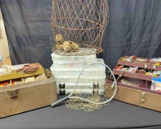 Vintage Fishing Tackle Boxes More