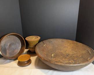 Unique Wooden Bowls Candleholders 