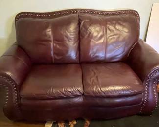 Leather Love Seat