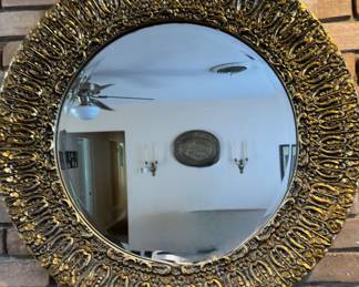 Vintage gold-gilded mirror