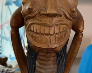 Antique Hand-carved devil ashtray