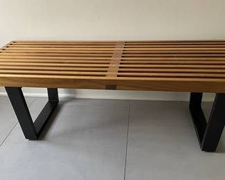 GEORGE NELSON FOR HERMAN MILLER MAPLE PLATFORM BENCH