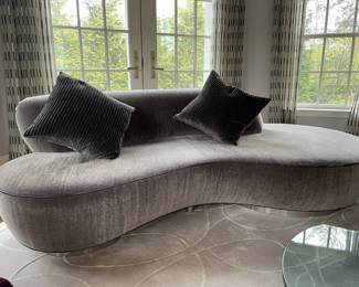VLADIMIR KAGAN VELVET SOFA
