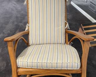 LATE 20TH CENTURY ADIRONDACK OAK BENTWOOD ROCKING CHAIR