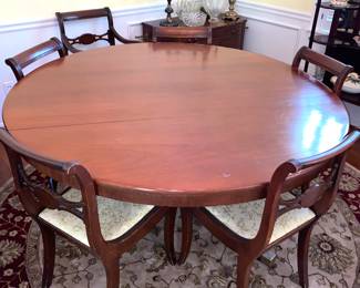 Dining table and 6 chairs