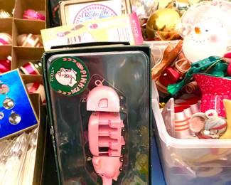 The pink pig from Macy's ornaments