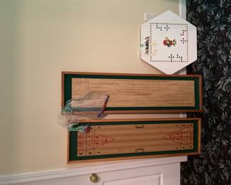 Shuffleboard and checkers sets
