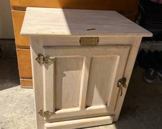 White Clad refurbished Ice Chest Nightstand
$50