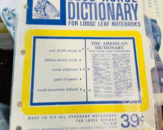 Vintage pack of blue horse notebook paper