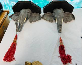 Elephant wall shelves
