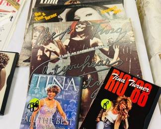 Tina Turner albums, DVDs, etc.