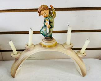 Vintage Goebel Hummel Angel Lights Bridge Candle Holder With 4 Candles W Germany
