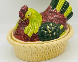 Ceramic hen on nest
