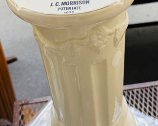 1972 Masonic pedestal ashtray