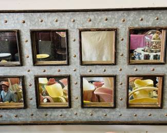 While hanging of mirror blocks