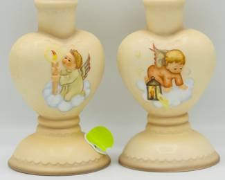 Vintage Hummel candle holders