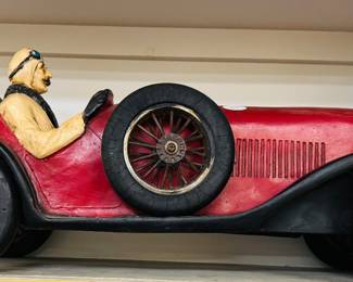 Vintage 1926 Bugatti Race car Resin Model Large