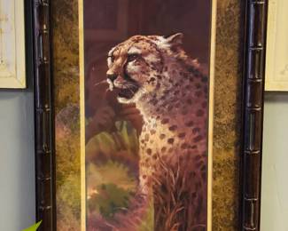 Lots of framed jungle animals