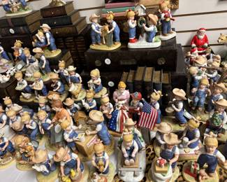 Collection of denim days figurines