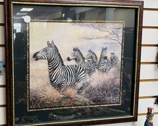 Framed zebra print