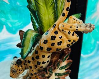 Fitz and Floyd cheetah figurine