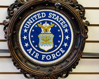 Framed Air Force insignia