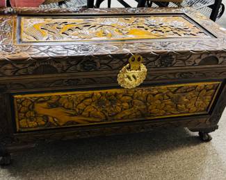 Vintage Chinese camphor chest