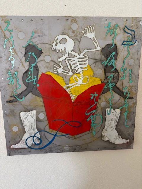 Jane Bauman 'Foster' acrylic on aluminum