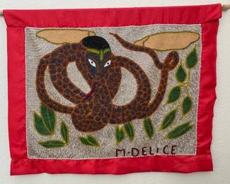 Mireille Delice (Delisme) Haitian voodoo flag