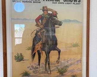 Original 1910s 'Montana Frank Shows' poster