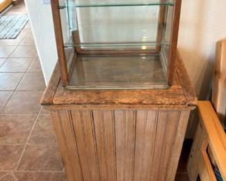 Antique beadboard cabinet and display case