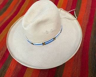 Custom O'Farrell hat with beaded hatband