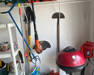George Foreman Grill, Black and Decker Blower, Weeder, Shovel, Etc.