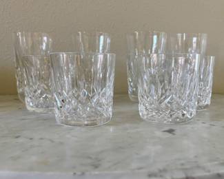 Waterford Crystal ~ old fashion (Lismore) 2 sets of 2 available: $65.00 ea.. Waterford Crystal tumbles (Lismore) 2 sets of 2 available: $75.00 ea.