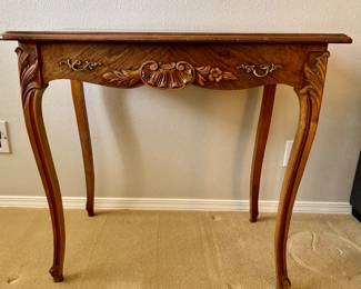 Antique butler, salon table, writing desk. 1 drawer with original pulls (29"h x 31"w x 20"d): $175.00
