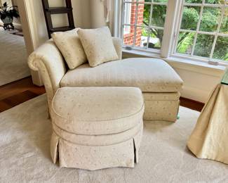 Chaise Lounge with Ottoman - by The Charles Stewart Co.
