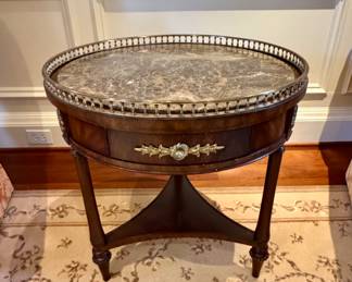 Maitland-Smith round table with drawer
