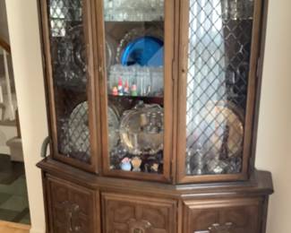 China cabinet…presale $175.  Measures 52 w x 16 d x 77h.