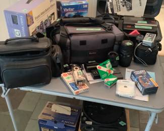 Variety of cameras and lenses