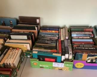 Hundreds of books!  Many Norwegian and travel books,