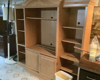 Three piece tv shelving.  Can be purchased in separate pieces