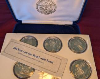 Ford Motor $5 commemorative coin collection